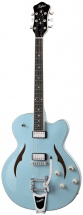 Hofner Verythin Single Cutaway Hvsclbl0 Blue + Etui