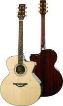 Guitare Electro Acoustique Hofner Jumbo Ha-jc07 - Serie Ha - Dos Et Eclisses Palissandre