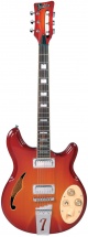 Italia Rimini 6 Cherry Sunburst + Housse Deluxe