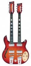 Italia Rimini Twin Cherry Sunburst + Housse Deluxe
