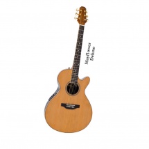 Pilgrim Vpg900n Mayflower Deluxe Electro Guitar Natural