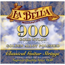 Labella Pack De 12 Cordes ? Nylon Jaune ? Si 2 ? Golden Superior Serie ? Medium Tension