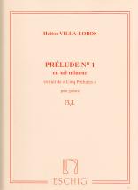 Villa-lobos Prelude N°1 En Mi Mineur Guitare