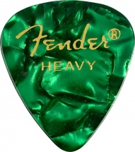 Fender Pack De 12 Mediators Forme 351 Premium Vert Heavy Dur