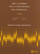 Arbaretaz Marie-claude - Lire La Musique Vol.2 Par La Connaissance Des Intervalles