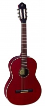 Ortega 4/4 R121 Spruce Slim Neck Burgundy + Housse