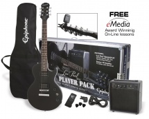 Epiphone Pack Guitar Epiphone Avec Lp Special-ii Ltd Ebony Et Ampli Electar-10