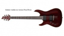 Schecter C-1 Hellraiser Gaucher Avec Floyd Rose - Black Cherry