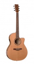 Simon and Patrick Cutaway Gt Folk Cedar A3t + Housse
