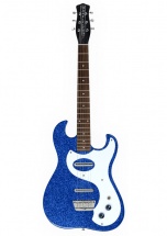 Danelectro Dano 63 Blue Metal Flakes Silgreenone 1457 Reissue