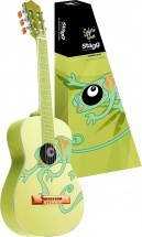 Stagg Guitare 3/4 - Vert Avec Motif Cameleon
