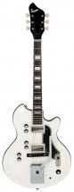 Supro Martinique Vibrato Americana Guitar Ermine White