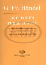 Emb (editio Musica Budapest) Haendel Georg Friedrich - Haendel - 3 Fugues
