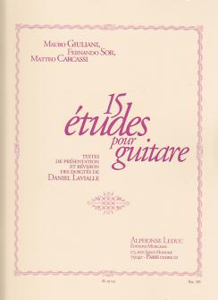 Giuliani, Sor, Carcassi - 15 Etudes Pour Guitare