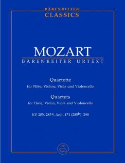 Barenreiter Taschenpartituren Mozart W.a. - Quartette Fur Flote, Violine, Viola Und Violoncello - Conducteur Poche
