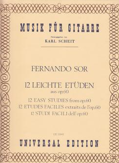 Sor Fernando - 12 Leichte Etüden Aus Op.60