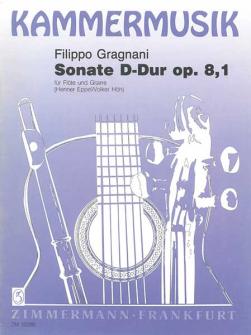 Gragnani Filippo - Sonate D-dur Op.8,1 - Flute Et Guitare