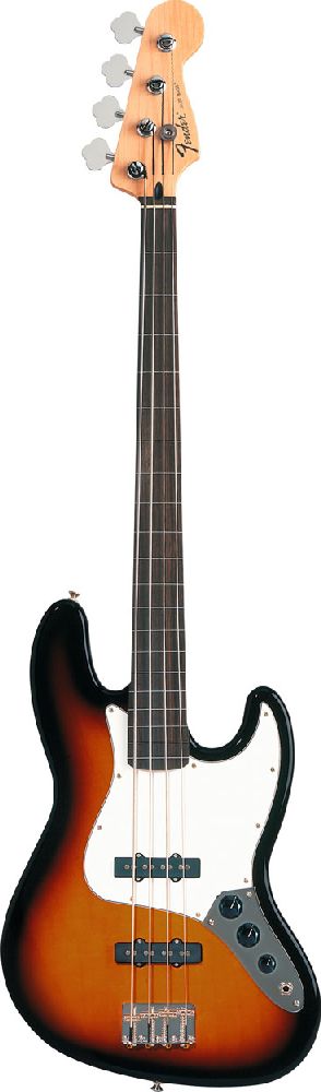 Standard Jazz Bass Fretless Touche Palissandre Brown Sunburst pour 706