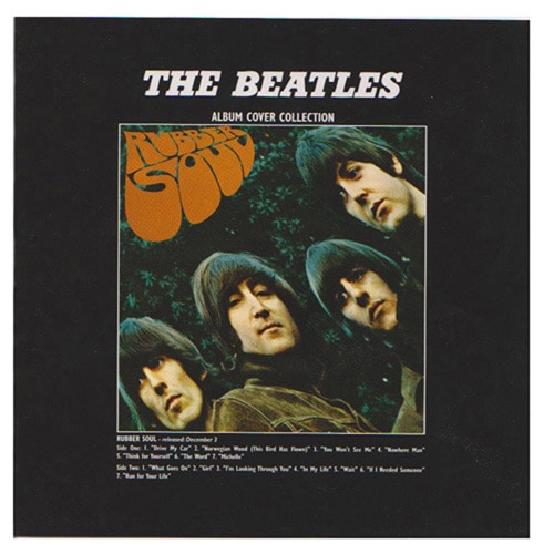 Carte Postale Beatles Motif: Rubber Soul - 16 Cm X 16 Cm pour 1