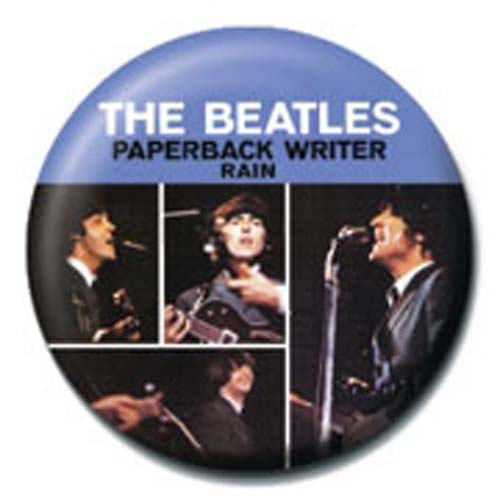 Pins Beatles Motif: Paperback Writer - 2,5 Cm pour 2