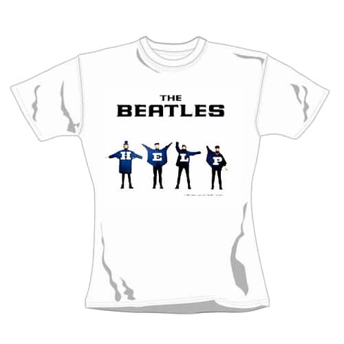 T-shirt Girly Beatles Motif Help - Xl pour 7