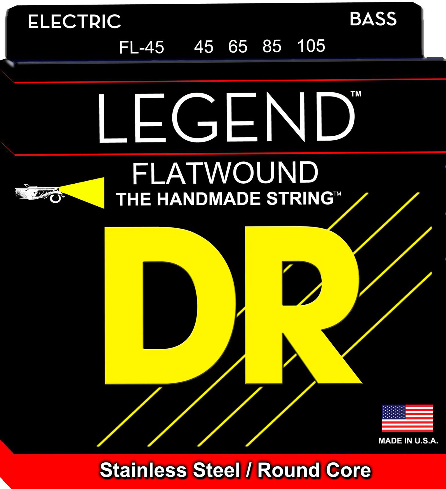 DR STRINGS FL-45 LEGEND FLATWOUND 45-105