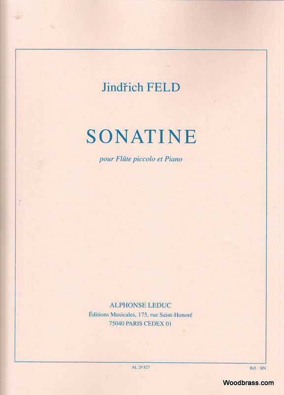 LEDUC FELD J. - SONATINE POUR FLUTE PICCOLO ET PIANO