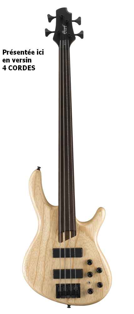 Fretless B5flopn Naturel Pores Ouverts pour 529