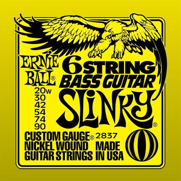 Slinky 6 Cordes Bass Guitar 20w-90 2837 pour 12