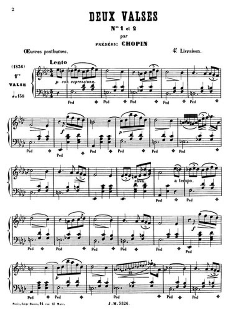 Partitions gratuites Chopin, Frédéric Op.691 As Valse Opus 691