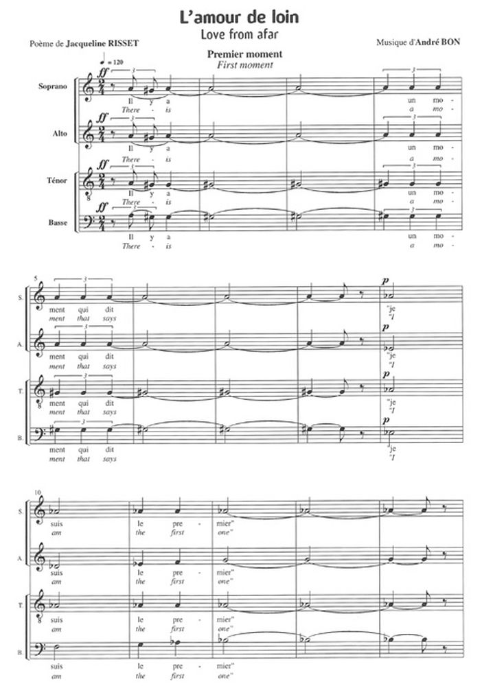 Partitions Claude Nougaro Armstrong Choeur à 4 Voix mixtes (SATB) (SATB)