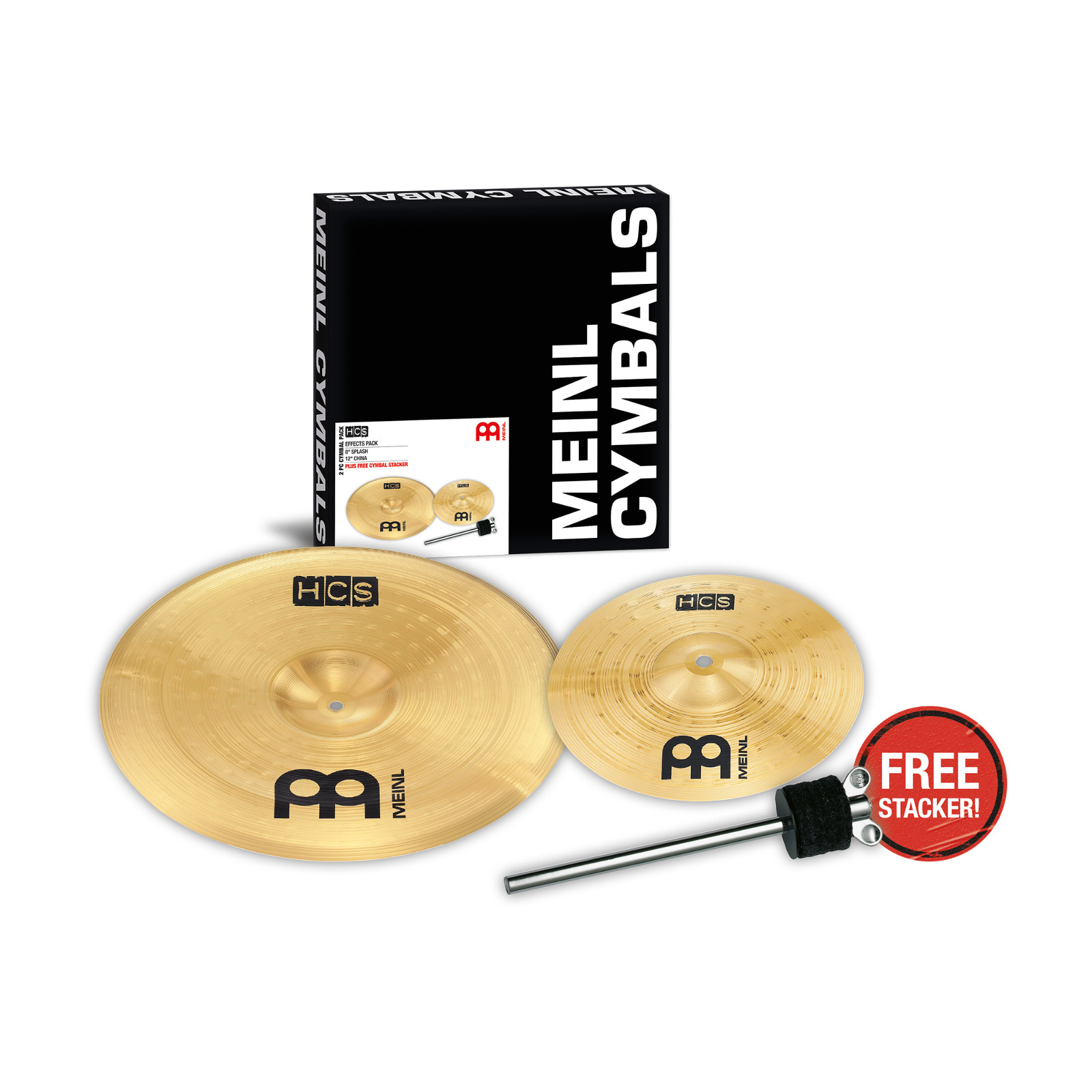 Meinl Hcsefx Hcs 8 Splash + 12 China + Rallonge Tilter Cymbale Mc