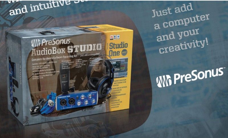 Audiobox + Casque + Micro + Studio One Artist + Cables pour 195