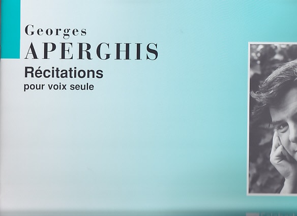 SALABERT APERGHIS GEORGES - RECITATIONS - VOIX SEULE