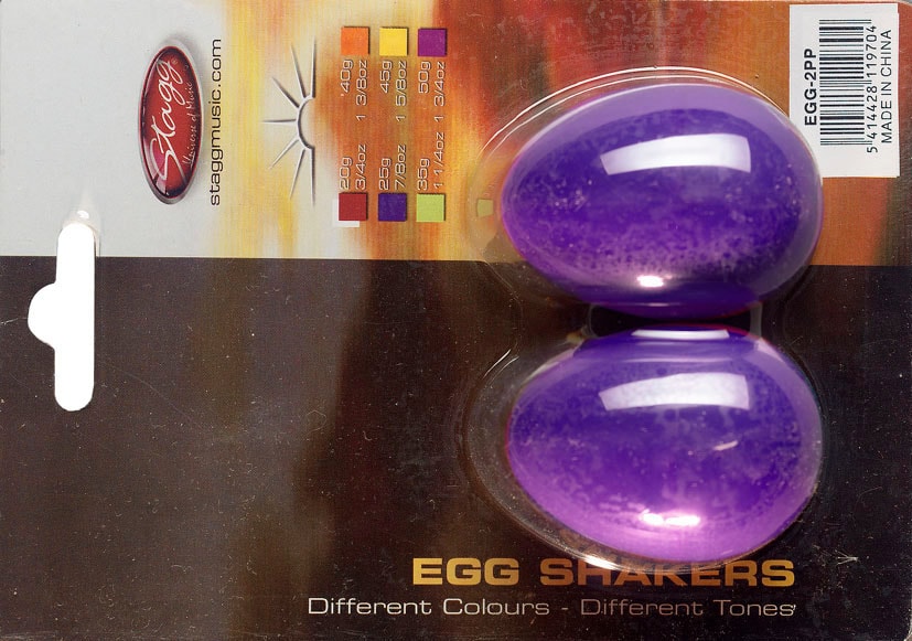 Paire Shaker Oeuf Plastique Egg-2 Pp pour 2