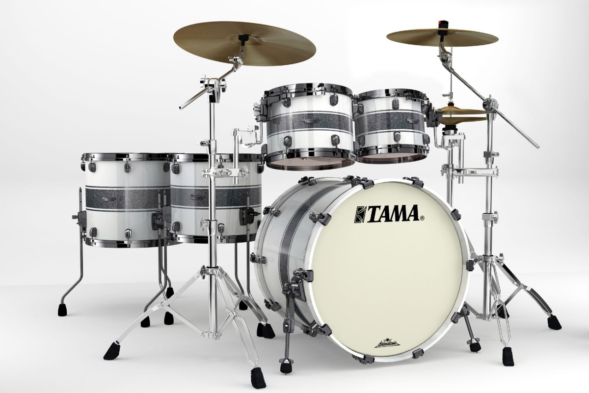 Drum Kit Tama Bu52zbns-ssr - Kit Starclassic Bubinga Silver Snow Racing ...