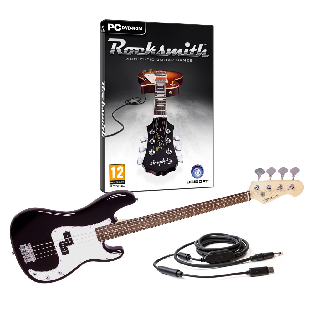Ubisoft Guitar Video Game Rocksmith Pc + Eagletone Sun State Bass P
