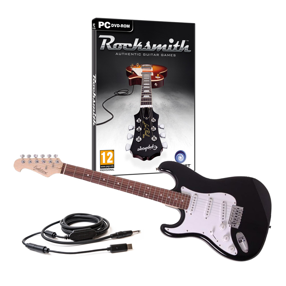 Rocksmith Pc + Guitare Electrique Gaucher Brighton St90l - Noire pour 139