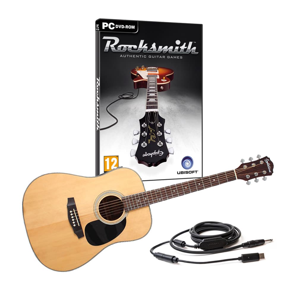 Rocksmith Xbox 360 + Guitare Electrique Eagletone Dg-solo Eq pour 219