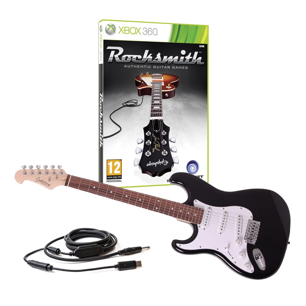 Rocksmith Xbox 360 + Guitare Electrique Gaucher Brighton St90l - Noire pour 159
