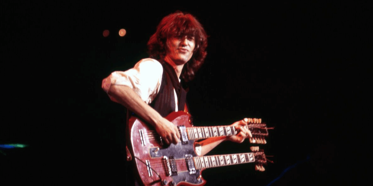 Jimmy Page et sa guitare Gibson double manche : derrière un mythe du rock