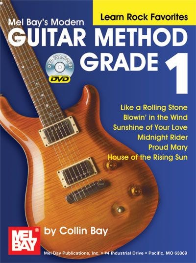 MEL BAY BAY COLLIN - MODERN GUITAR METHOD GRADE 1, LEARN ROCK FAVORITES + DVD - GUITAR