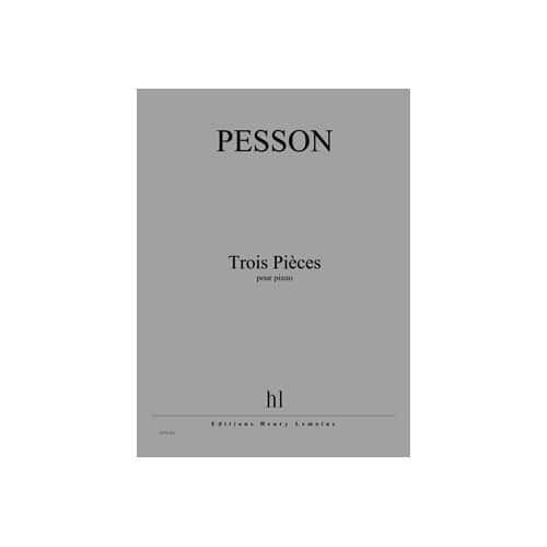 JOBERT PESSON GERARD - PIECES (3) - PIANO