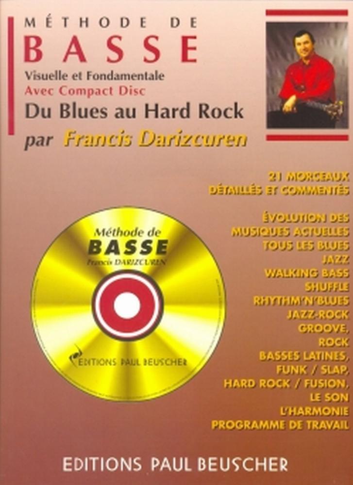 PAUL BEUSCHER PUBLICATIONS DARIZCUREN FRANCIS - MÉTHODE DE GUITARE BASSE + CD