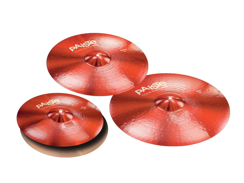 PAISTE BECKENSET 900 SERIE COLOR SOUND RED UNIVERSAL 