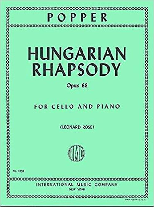 IMC POPPER D. - HUNGARIAN RHAPSODY OP.68 - VIOLONCELLE & PIANO