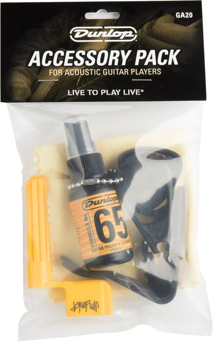 JIM DUNLOP ACCESSORY PACK FOR ACOUSTIC GUITAR