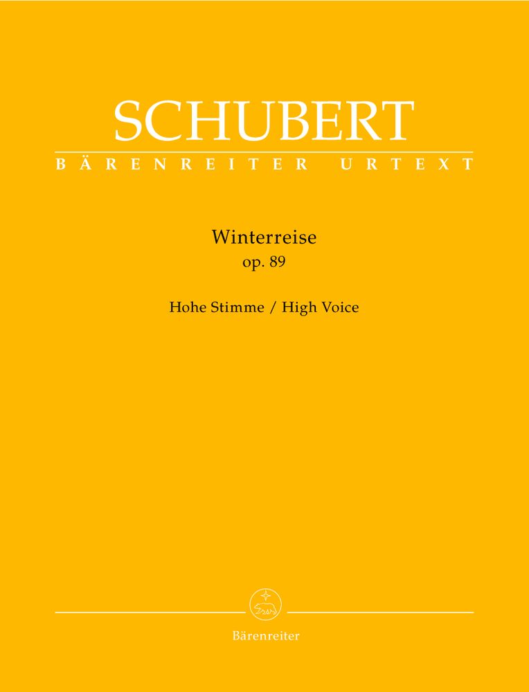 BARENREITER SCHUBERT - WINTERREISE OP.89 D 911 - HOHE STIMME, KLAVIER