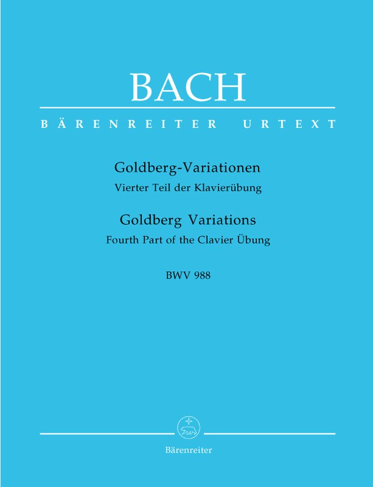 BARENREITER BACH J.S - GOLDBERG VARIATIONEN BWV 988 - KLAVIER
