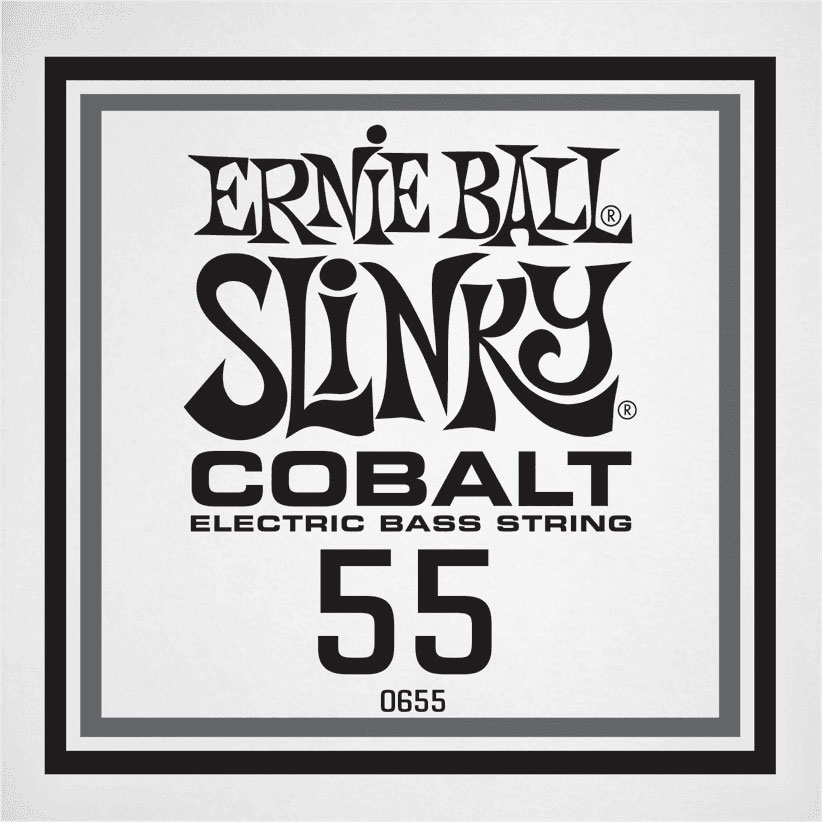 ERNIE BALL .055 COBALT WOUND ELECTRIC BASS STRING SINGLE